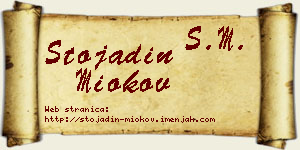 Stojadin Miokov vizit kartica